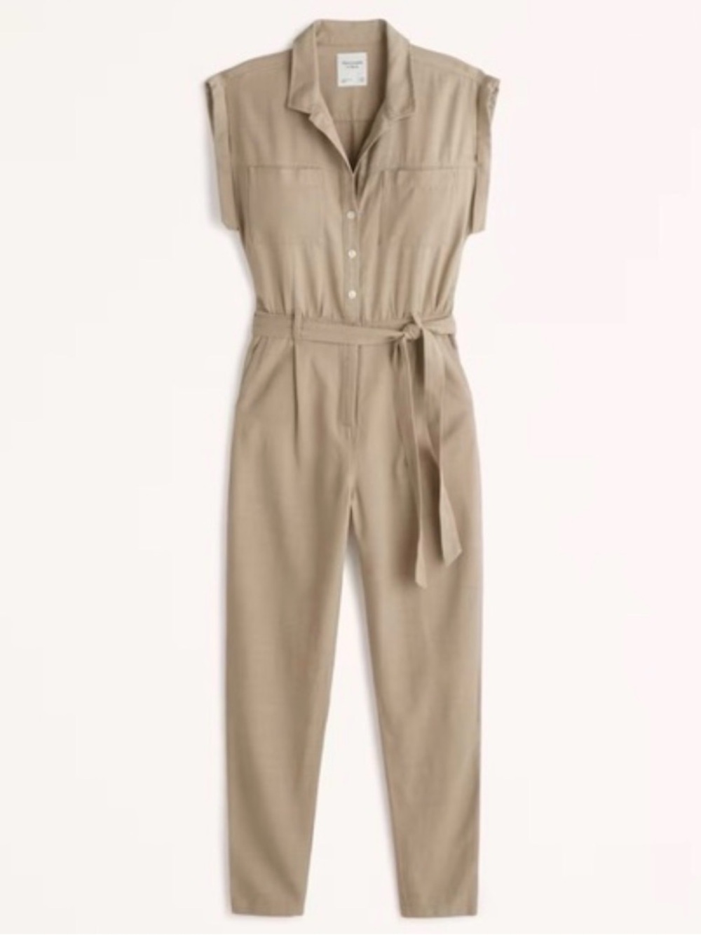 Abercrombie & Fitch Sleeveless Utility Jumpsuit M Tall